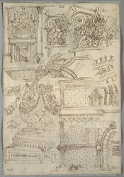 Decoratieve Studie; Verso: Anatomische Studie