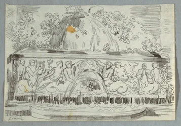 Ontwerp voor Fontein met Triton