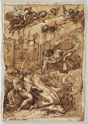 Extase van St. Theresa na Cirkel van Francesco Albani