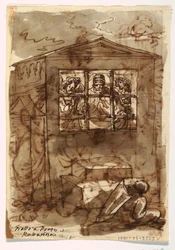 Schetsboek Folio, Paus Sixtus II en Diaken