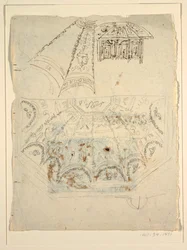 Studie voor de Sala di Apollo, Palazzo Milzetti, Faenza