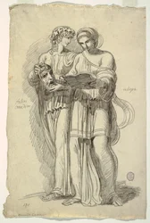 Thalia, Muze van de Komedie en Calliope, Muze van de Epische Poëzie