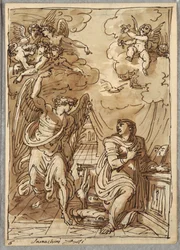 De annunciatie, studie naar Orazio Samacchini, Forli