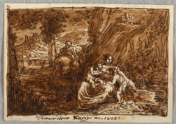 De vlucht naar Egypte, naar Domenichino