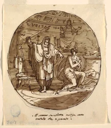 De Hogepriester Straft een Vestaalse Maagd, Sala di Numa Pompilius, Palazzo Milzetti, Faenza