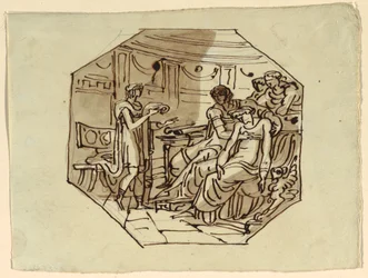 Vergilius Leest de Lofrede van Marcellus aan Lucretia en Augustus, Palazzo Cavina, Faenza