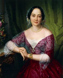 Portret van Anne Opulich door Felice Schiavoni
