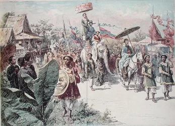 Stoet van de gouverneur van Hanoi, c.1870-80