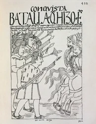 Slag om Cuzco: belegering van de door de conquistadores bezette stad door de Inca Manco Cápac, ca. 1536