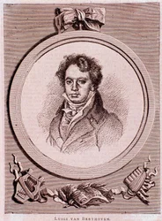 Portret van de Duitse componist Ludwig van Beethoven
