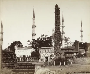 Moskee van Amedieh en Obelisk in Constantinopel