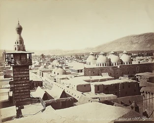 Uitzicht op de christelijke wijk in Damascus, Syrië