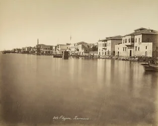 Uitzicht op de stad Larnaca, op Cyprus