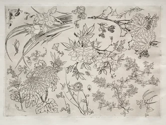 Dinerservies (Rousseau-servies): Bloemen (nr. 23)