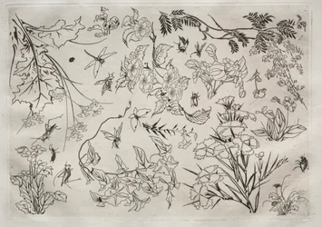 Dinerservies Rousseau servies: Bloemen nr. 22, 1866