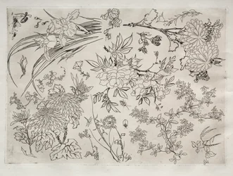 Dinerservies Rousseau servies: Bloemen nr. 23, 1866