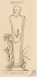 Ex-libris van Manet, 1875