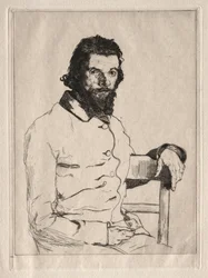 Portret van Meryon, zittend