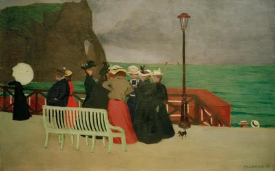 De planken bij Etretat