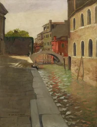 Rio della Salute, Venetië, c.1902
