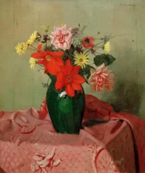 Rozen en dahlia