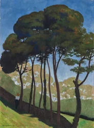 De grote bomen rond Honfleur, ca. 1909 (olieverf op doek)