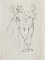 Drie Gratiën, studie
