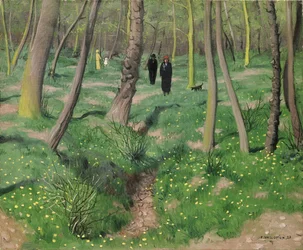 Onderbegroeiing in de lente, 1923
