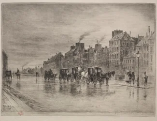 Een Winterochtend op de Quai de l