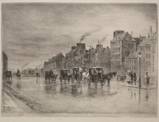 Een winterochtend op de Quai de l