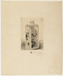 Theedoos van porselein