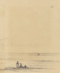 Figuren aan een Oever (verso)