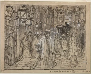 Straatscène in Londen