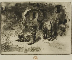 De bewakers van het huis, of de begeleiders van de acrobaat