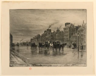 De taxistandplaats