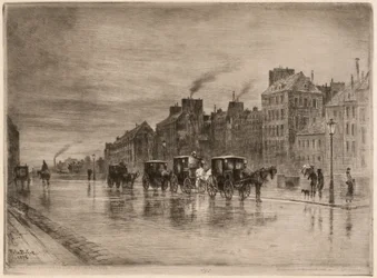 Een Winterochtend op de Quai de l