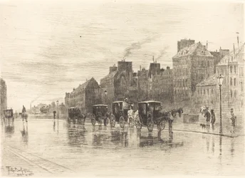 Een Winterochtend op de Quai de l