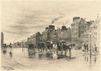 Een winterochtend op de Quai de l