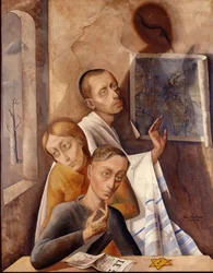 Zelfportret in Verstopplaats, 1944