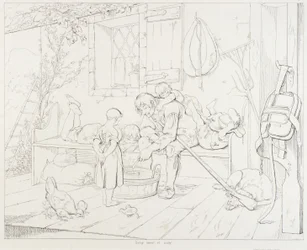 (Rip Van Winkle, illustratie) Rip Amusing Children