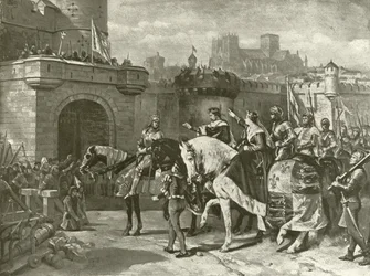 Derde deel van Henry VI. Act II, Scene II (gravure)