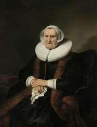 Portret van een oude dame, mogelijk Elisabeth Bas
