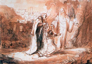 Een engel van de Heer verscheen aan de vrouw van Manoach..., ca. 1636-1680