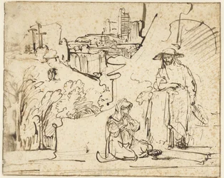 Christus Verschijnt aan Maria Magdalena als een Tuinman (Noli me tangere)