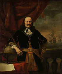 Portret van Michiel Adriaenszoon de Ruyter (1607-1676), viceadmiraal