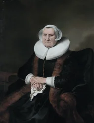 Portret van Elisabeth Jacobsdr. Bas (1571-1649)