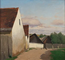 Oude huizen in Gaudenzdorf