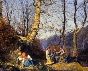Vroege lente in het Weense Woud