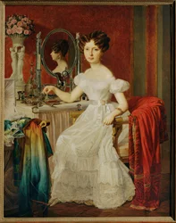 Actrice Elise Hoefer 1827 (schilderij op doek)