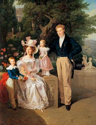 De Legatie Raadslid Theodor Joseph Ritter von Neuhaus (schilderij op hout)